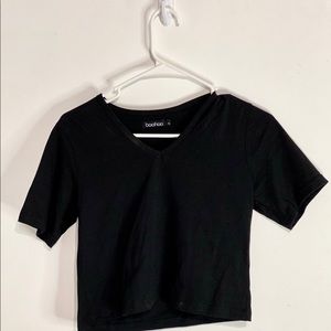 BooHoo Black Croptop